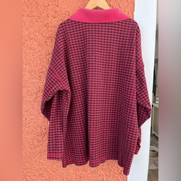 Gingham 1/4 Long Sleeve - Picture 4 of 4